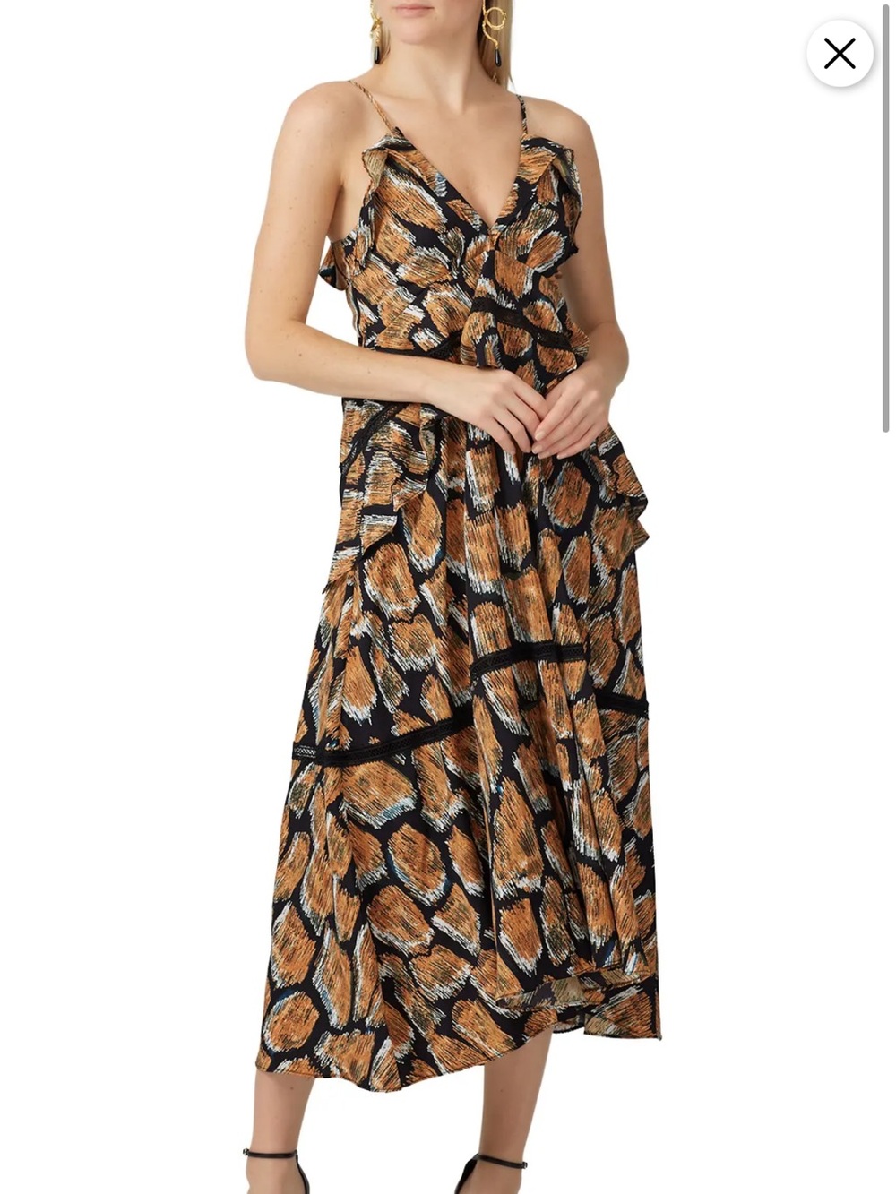 HUNTER BELL printed Sasha  Midi Dress